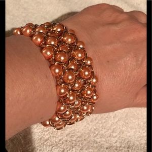 Coral colored bracelet